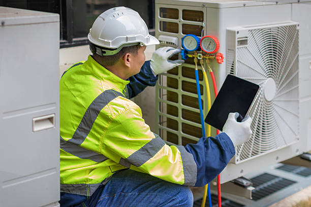 Professional Hvac technician working in Mango, FL